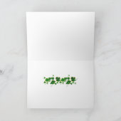 緑のグリーティングカード シーズンカード (内部)