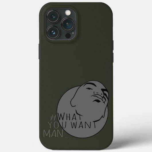 緑のグレーのマグショットハッシュタグヨーマンあなたが望むもの Case-Mate iPhoneケース (裏面)