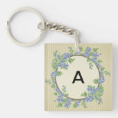 緑のグレー離れの キーホルダー (正面)