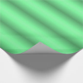 緑のグローストライプ ラッピングペーパー (角)