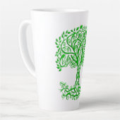 緑のケルトの木 カフェラテマグ (左アングル)