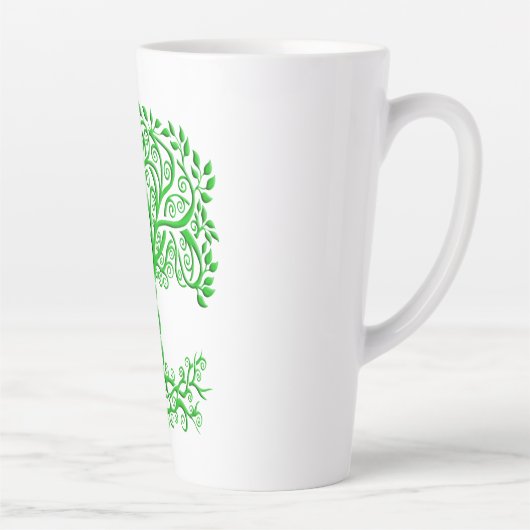 緑のケルトの木 カフェラテマグ (右)