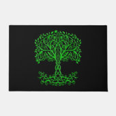 緑のケルトの木 ドアマット (正面)