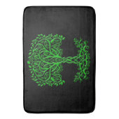 緑のケルトの木 バスマット (正面縦)