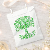 緑のケルトの木 フェイバーバッグ (クリップ留めされた状態)