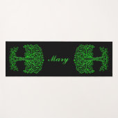 緑のケルトの木 ヨガマット (正面(横))