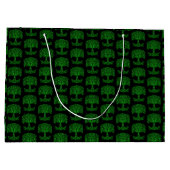 緑のケルトの木 ラージペーパーバッグ (裏面)