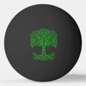 緑のケルトの木 卓球ボール (正面)