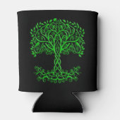 緑のケルトの木 缶クーラー (裏面)