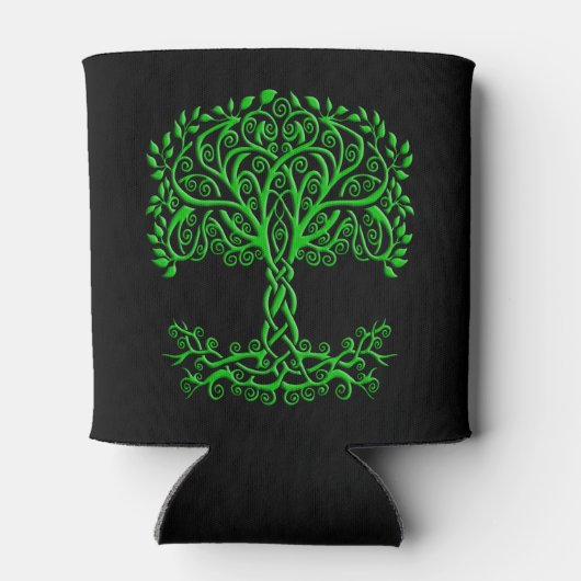 緑のケルトの木 缶クーラー (裏面)