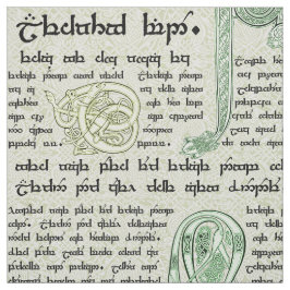 緑のケルト族のサンプラー ファブリック