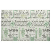 緑のケルト族のサンプラー ファブリック (ファットクウォーター)