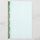 緑のケルト結び目模様 便箋 (正面)