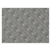 緑のコケが付いている地質学の花こう岩の石 テーブルクロス (正面(横))