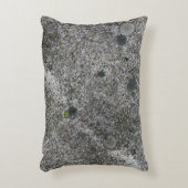 緑のコケとの花こう岩の灰色 アクセントクッション (正面(垂直))