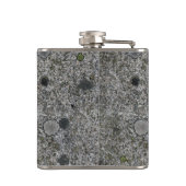 緑のコケとの花こう岩の灰色 フラスク (裏面)