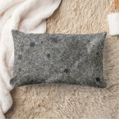 緑のコケとの花こう岩の灰色 ランバークッション (ブランケット)