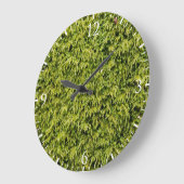 緑のコケ ラージ壁時計 (傾斜)
