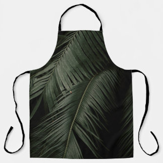 緑のココナツの木の写真 エプロン