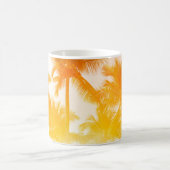 緑のココナツの木 コーヒーマグカップ (中央)