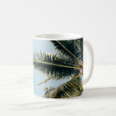 緑のココナツの木 コーヒーマグカップ (正面右)