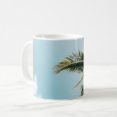 緑のココナツの木 コーヒーマグカップ (正面左)