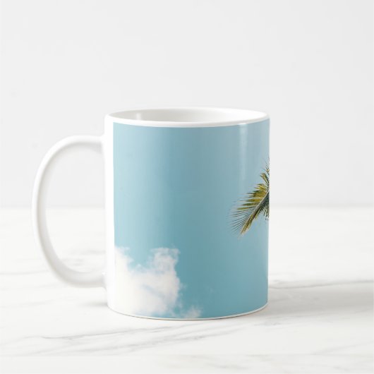 緑のココナツの木 コーヒーマグカップ (左)