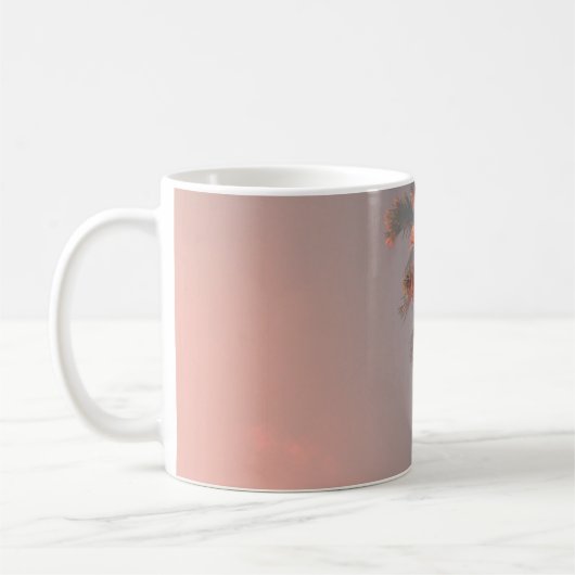 緑のココナツの木 コーヒーマグカップ (左)