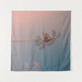 緑のココナツの木 タペストリー (正面(横))