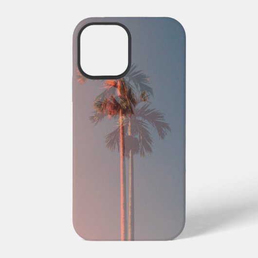 緑のココナツの木 iPhoneケース (裏面)
