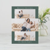 緑のコモダンラージュと3枚の写真 シーズンカード (スタンド正面)