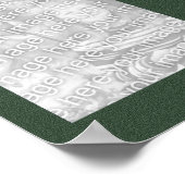 緑のコラージュ – サッカー ポスター (角)