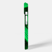 緑のコンテンポラリー抽象芸術 Case-Mate iPhoneケース (裏面 / 左)