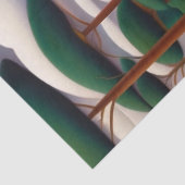 緑のコンテンポラリー木道の風景アートワーク 薄葉紙 (詳細)