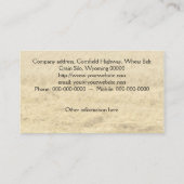 緑のコンバインハーベスター 名刺 (裏面)