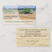 緑のコンバインハーベスター 名刺 (正面/裏面)