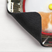 緑のコンピュータ電源 マウスパッド (コーナー)