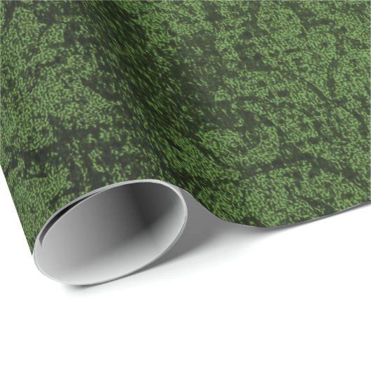 緑のゴシックのビクトリアンなダマスク織のヴィンテージの壁紙 ラッピングペーパー (ロールコーナー)