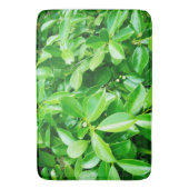 緑のゴムの木葉の、記憶泡風呂 バスマット (正面縦)