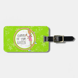 緑のゴルフバッグのラベルの女王 ラゲッジタグ