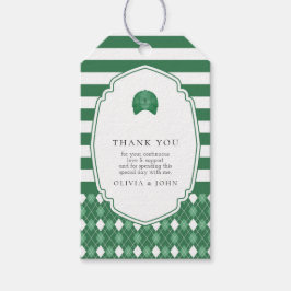 緑のゴルフ長方形プチギフトタグ ギフトタグ