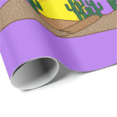 緑のサグアロのサボテンの砂漠の日没Thunder_Cove ラッピングペーパー (ロールコーナー)