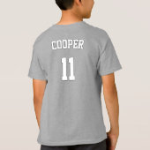 緑のサッカーチーム名、選手およびナンバースポーツ Tシャツ (裏面)