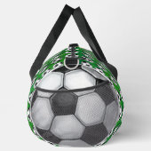 緑のサッカーパターン ダッフルバッグ (右)