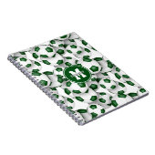 緑のサッカーボール柄の子供スポーツ用品 ノートブック (右側)