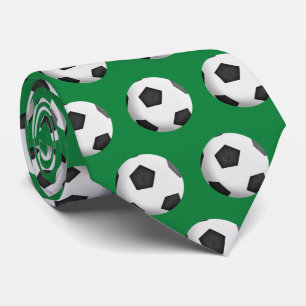 緑のサッカーボール ネクタイ