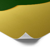 緑のサッカー引用文:勝利だけが唯一のもの ポスター (角)