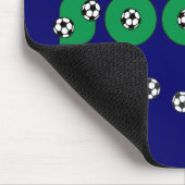 緑のサッカー マウスパッド (コーナー)