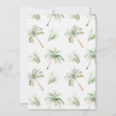 緑のサファリの動物の二野生の二番目の誕生日 招待状 (裏面)