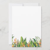 緑のサファリモンキー生まれて2年たのしいバースデー 招待状 (裏面)